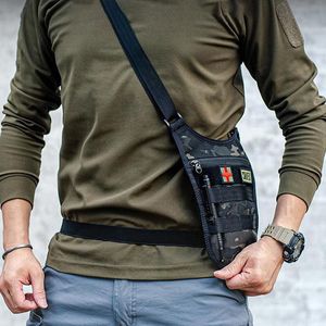 Bolsas al aire libre Invisible Axila Bolsa de hombro Paquetes de cintura táctica militar Funda oculta Molle Bolsa Pasaporte Dinero Monedero Huting Herramientas