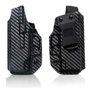 Bolsas al aire libre IWB Taurus G2C Funda de pistola Kydex Fibra de carbono para 9 mm Táctico Dentro de la cintura Oculta Llevar 230322