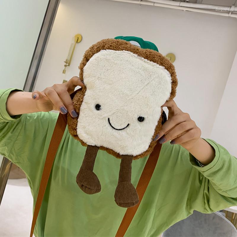 Outdoor Bags Korean Toast Bread Duck Plush Bag Girl Student Messenger Women Cute Shoulder 2023 Wholesale