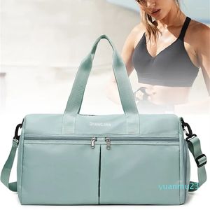 Bolsas al aire libre de gran capacidad, bolsa de viaje impermeable, bolso de equipaje, hombro para mujer, nailon, deportes, gimnasio, bandolera femenina 2023