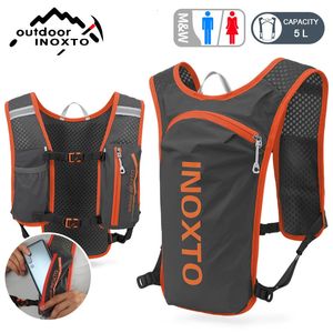 Bolsas al aire libre Mochila de ciclismo ligera Hombres y mujeres Chaleco para correr Montar Maratón Portátil Bolsa para correr ultraligera Mochila de hidratación 5L 231127