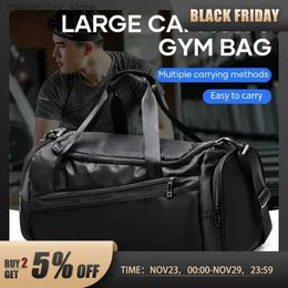 Sacs de plein air Likros Sports Gym Bag Sac de voyage avec compartiment à chaussures pour hommes femmes 40L sac de sport pliable léger sac d'entraînement Q231130