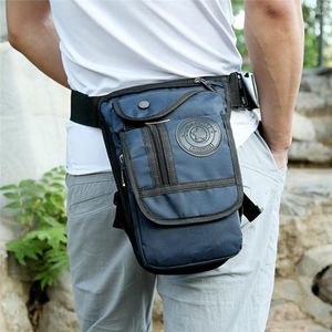 Buitenzakken mannen canvas taille tas Fanny Pack Belt Hip Bum Militaire reizen Multi -doel Motorfiets Crossbody Schouder