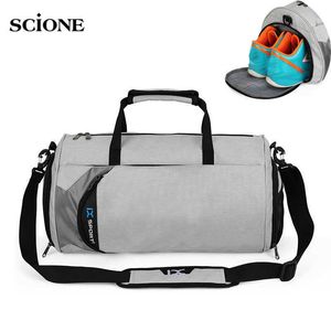 Sacs De Plein Air Hommes Sac De Gym Sec Humide Pour Formation Sac Tas Fitness Voyage Sac De Sport Sports De Plein Air Natation Femmes Gymtas Yoga Chaussures Sac XA103 WA T230129