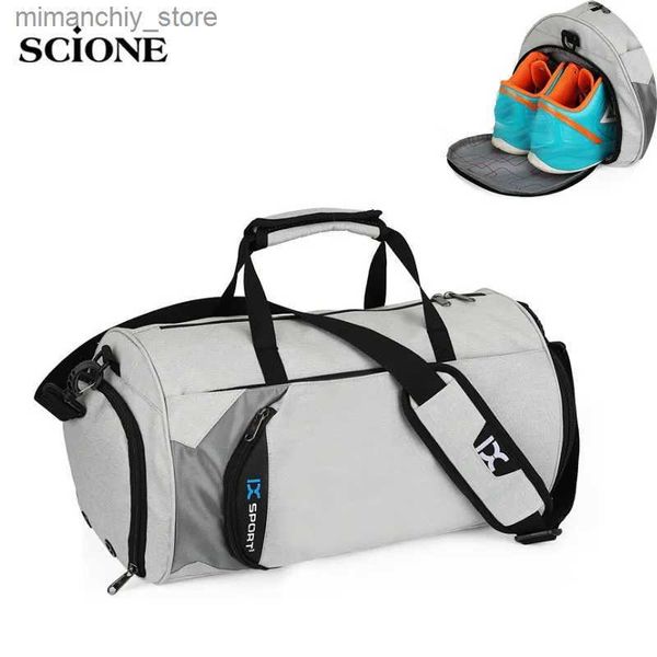 Bolsas al aire libre Hombres Bolsas de gimnasio para entrenamiento Bolsa Tas Fitness Travel Sac De Sport Deportes al aire libre Natación Mujeres Dry Wet Gymtas Yoga Shoes Bag XA103WA Q231028