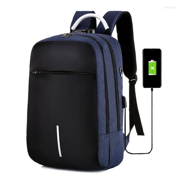 Bolsas al aire libre para hombre, mochilas de Fitness para ordenador portátil, mochila de viaje, bolso de negocios multifunción, carga USB antirrobo, impermeable, Unisex