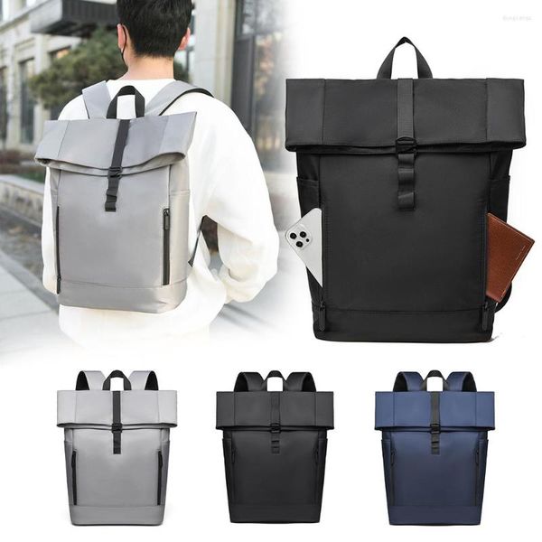 Bolsas al aire libre para hombre, mochila para ordenador portátil, transpirable, impermeable, almacenamiento en capas de negocios, bolsa de viaje de hombro con ruedas ligera