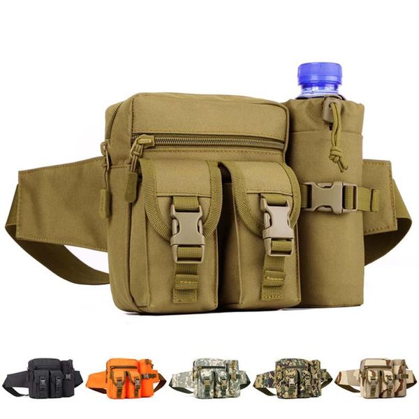 Sacs de plein air hommes pochette tactique ceinture taille sac sac petite poche militaire course camping téléphone portable portefeuille outil de voyage