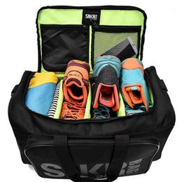 Sacs de plein air Hommes Femmes Fitness Gym Sac pour Sneaker Chaussures Compartiment Emballage Cube Organisateur Étanche Nylon Sports Travle Duffel H5U7
