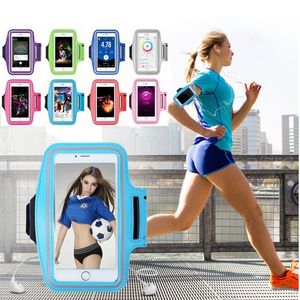 Buitenzakken Men Dames Sportarmbanden Jogging Running Armbag Waterdichte training Gym Bag Arm Band Case voor 4-6,5 inch Mobiele telefoon Sport