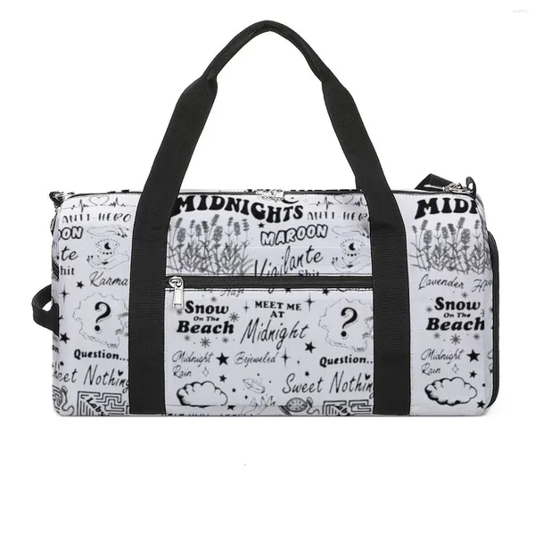 Outdoor-Taschen Midnights Sport T-Taylor Meet Me At Midnight Große Kapazität Sporttasche Tragbare Männer Handtasche Schwimmen Lustige Fitness