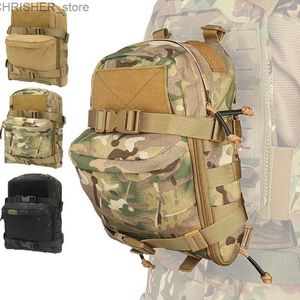 Buitenzakken Militaire mini Hydratatiezak Hydratatie Backpack Assault Molle Pouch Tactical Outdoor Sport Water Tassen Camouflage Men Camping Sackl231222