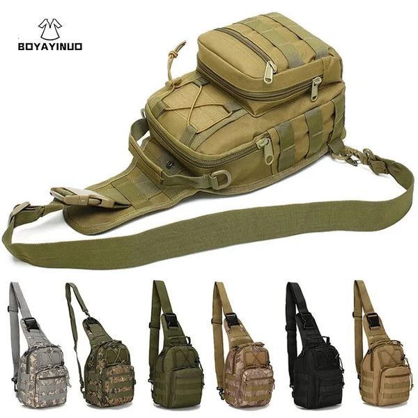 Sacs de plein air Sac tactique militaire Hommes Sling Sport Voyage Poitrine Épaule pour femmes Bandoulière Randonnée Camping Équipement 231024