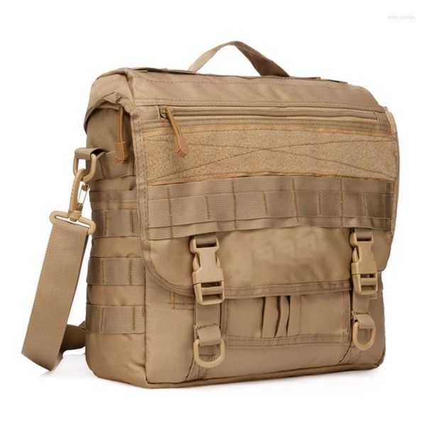 Bolsas al aire libre militar táctico camuflaje Laptop Bag 1000D Oxford resistente al desgaste mochila impermeable escalada senderismo pesca mano