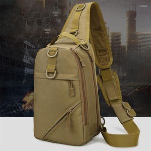 Bolsos al aire libre militar táctico bandolera hombres senderismo mochila Nylon caza Camping pesca Molle ejército Trekking pecho Sling