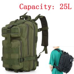Buitenzakken Mochila Militair Tactical Assault Pack Backpack Army Molle Waterdichte Bug Out Bag Small Wanding Camping Hunting Rucksack 230307