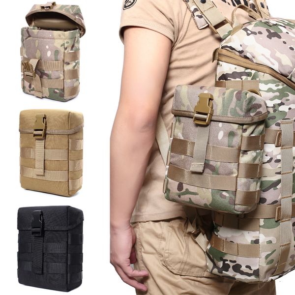 Bolsas al aire libre Molle militar bolsa hombro táctico binocular telescopio almacenamiento supervivencia senderismo botella de agua 230228