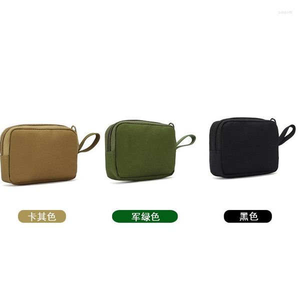 Bolsas al aire libre Tarjeta de autobús multifuncional Bolsa de almacenamiento de negocios MOLLE Tactical Key Zero Wallet Accesorio Cintura