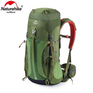 Sacs de plein air Naturehike 55L 65L Sac à dos de voyage touristique Sac de randonnée professionnel avec système de suspension Escalade étanche