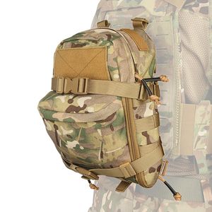 Sacs de plein air Nylon Tactique Hydratation Sac À Dos Léger Étanche Molle Système Moll Pouch Edc Sac Chasse Camping Vélo 230630