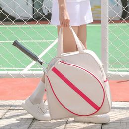 Bolsas al aire libre chicas al aire libre Bolsa de tenis para mujer duradera Badminton Racket Bolsa de hombro Blanco Racket Racket Bag Bags Gym Sports Bolsas 231024