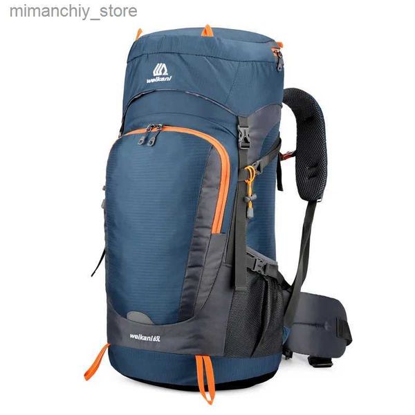 Sacs d'extérieur Sac de voyage d'alpinisme en plein air Camping Pack nuit conception réfléchissante en nylon imperméable résistant à l'usure sac à dos de randonnée Q231028