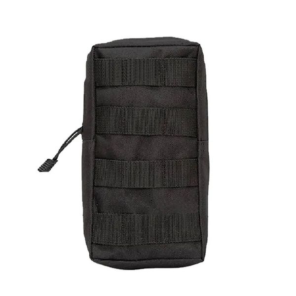 Sacs de plein air Sac de taille Molle tactique extérieur 1000D Oxford noir sac banane de stockage militaire pour sac à dos de chasse attachement de gilet tactique 231113