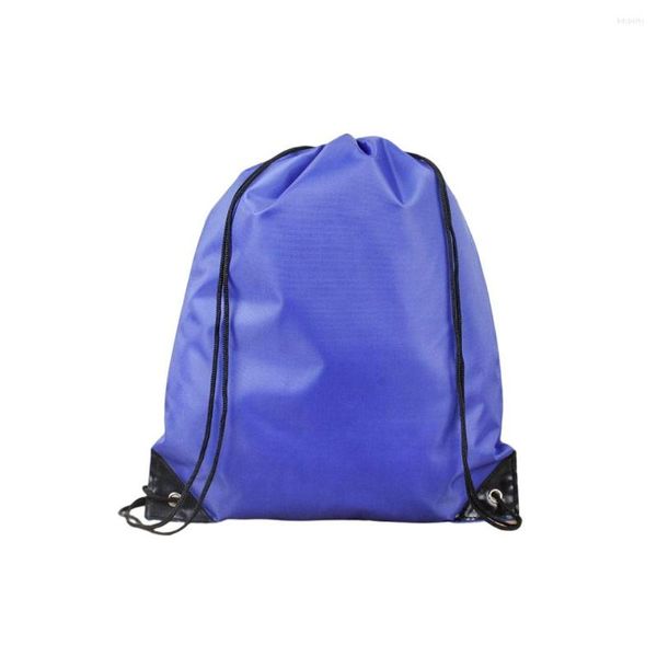 Bolsas para exteriores, bolsa de almacenamiento con cordón de poliéster, repuesto de Color sólido, mochila de viaje para fútbol, accesorios