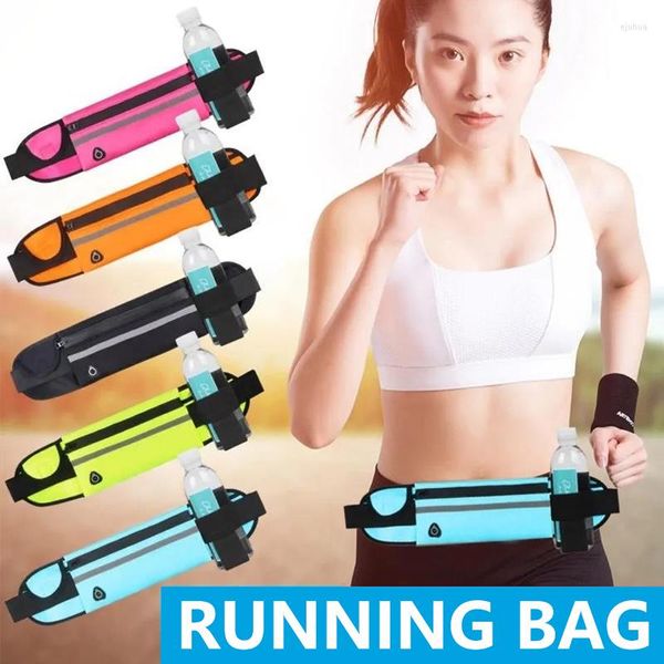 Sacs de plein air Ceinture de course professionnelle Pack mobile Sac à dos Sac à dos Pochette Coque de téléphone Taille Sports Gym pour femmes