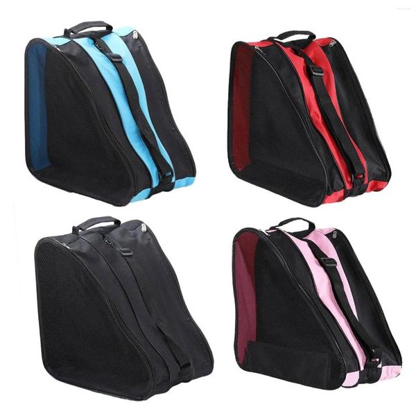 Bolsas al aire libre Bolsa para patines Llevar moda Durable Organizador de esquí Patinaje Zapatos Almacenamiento Bolso para hockey sobre hielo