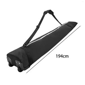 Bolsas al aire libre Snowboard rodante y extensible con ruedas Maleta para volar Funda de protección impermeable Esquí