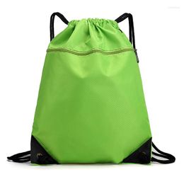 Bolsas al aire libre Running BagOxford Fabric Drawstring Shoulder Bag Bundle Pocket Backpack Gran capacidad Deportes Impermeable Sporttassen Sacs Sport
