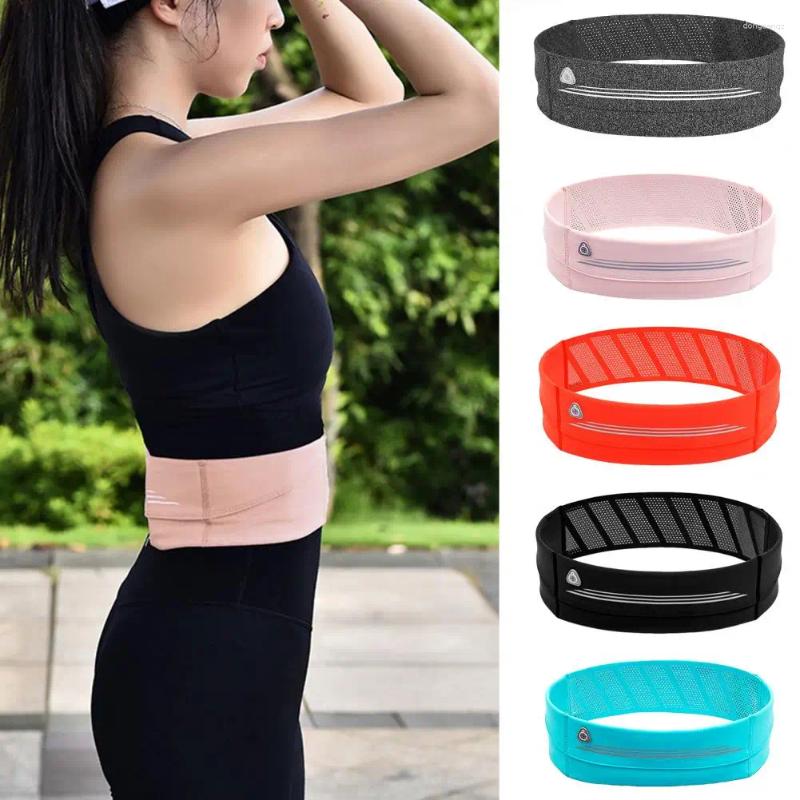 Bolsas al aire libre Cinturón para correr Fanny Pack Gran capacidad Bolsa de cintura para correr Bolsa de soporte para teléfono de fitness ultrafina para hombres Mujeres Deportes Entrenamiento