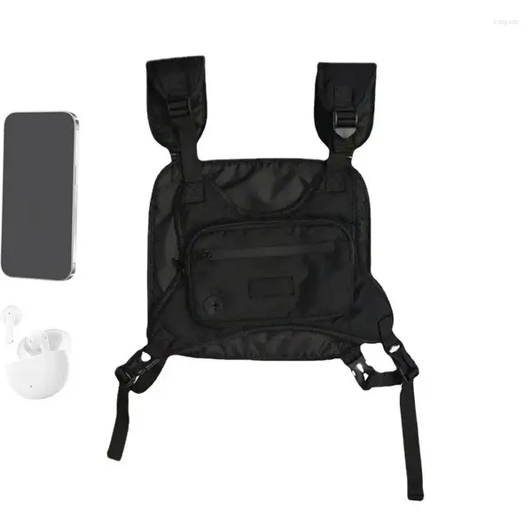 Sacs extérieurs Running Peth Sag élastique Porte-téléphone portable réglable pour hommes Femmes Black Pack Mobile Phones Bank Cards Bank