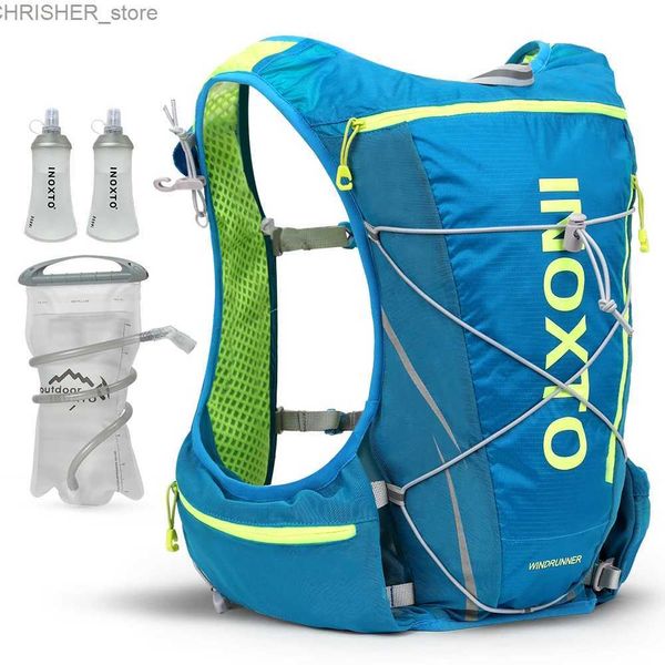 Bolsas al aire libre que corren mochila hidratante mochila 8L Ciclismo Hidratante Maratón de senderismo Hidratando con 1,5L Bolsa de agua 500 ml Bottillo de agua2312222