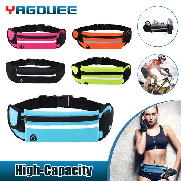 Sacs de plein air Running Taille Sac Gym Fanny Ceinture Mobile Téléphone Pack pour Hommes Femmes Jogging Run Pouch Hydratation Vélo 230621