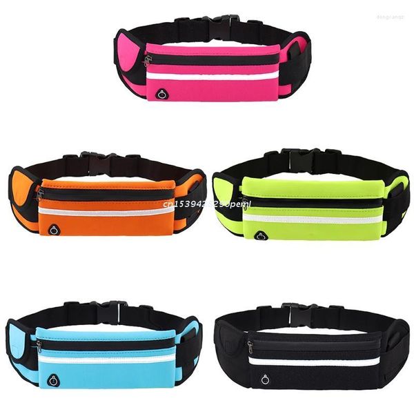 Sacs de plein air en cours d'exécution taille Pack femmes hommes réfléchissant coureur poche ceinture Fitness entraînement sac réglable Sport Fanny téléphone support livraison directe