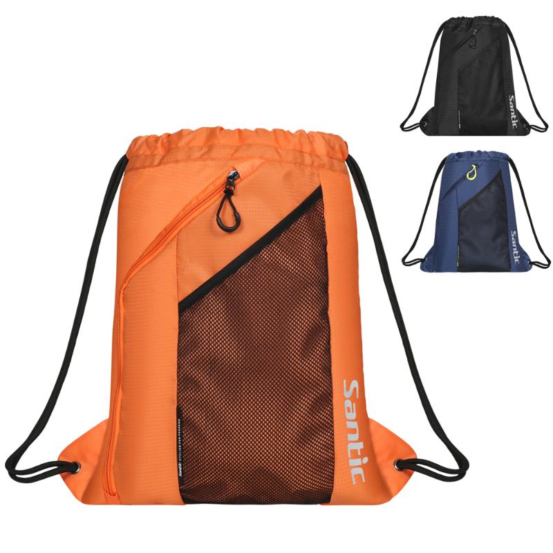 Outdoor Bags Santic Drawstring Bag Backpack Men And Women Waterproof Cycling Sports Travel Tourism Large Capacity Folding