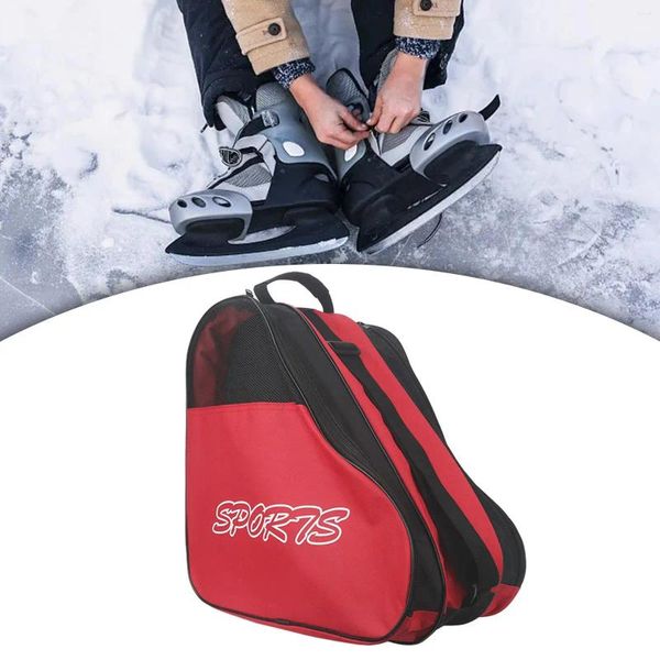 Sacs de plein air chaussures de patinage sac avec bandoulière réglable sacs à main respirants patins à roulettes pour filles garçons enfants Sports