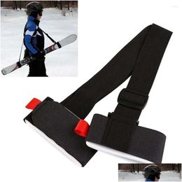 Sacs extérieurs Ski et Pole Carrier STRAP CHARGE AIGNABLE PORTABLE PORTABLE POUR HOMMES FEMMES LES ENFANTS DROP DROINT SPORTS OUTDOOR OT9YQ