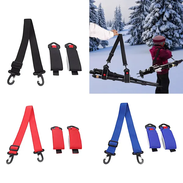 Sacs d'extérieur Sangle de transport de ski Cils d'épaule en nylon pour la planche à roulettes