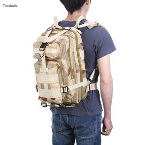 Sacs de plein air Petit sac à dos tactique militaire 3D Armée étanche Bug Out Sac Kid Randonnée Camping Mochila Militar Femmes Hommes Rucksack