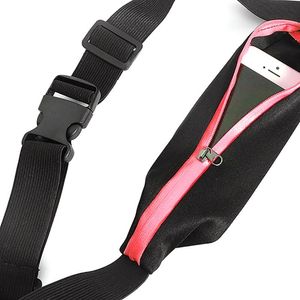Buitenzakken Kleine fitnesszak Waterbestendige elastische ritssluiting Taille telefoonhoes Sportkleding Accessoires