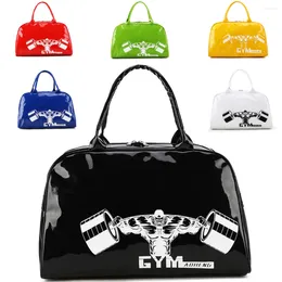 Buitenzakken Sport Duffle Gym Bag Waterdicht PU Leer weekendreizen 's nachts voor mannen Women Holdall Fitness Shopping Leisure