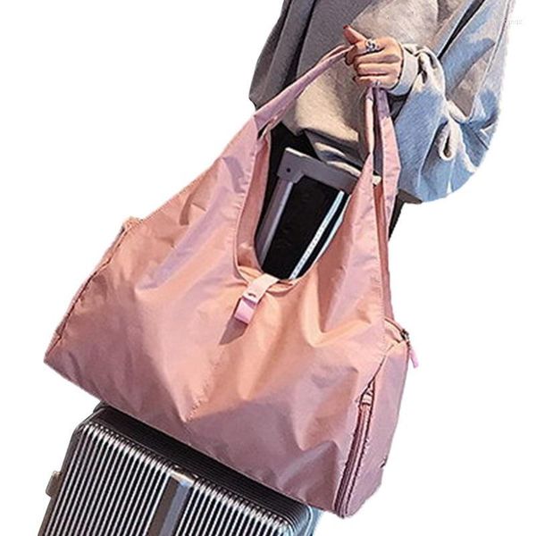 Sacs de plein air Sports pour femmes Oxford sac fourre-tout en tissu grand sac de voyage avec tapis de Yoga poche de transport Pilates détient plus