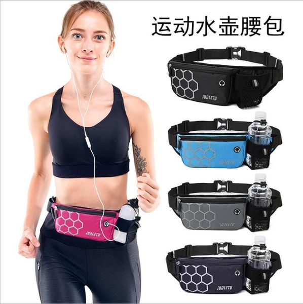 Sacs de plein air sac de taille de téléphone portable de sport pour courir la ceinture de gymnastique de forme physique avec la prise d'écouteur de bouteille d'eau