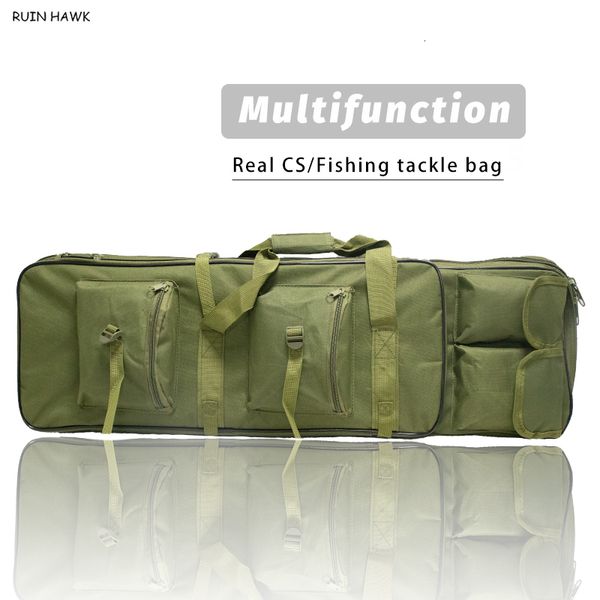 Bolsas para exteriores, bolsa de pistola táctica de nailon para deportes, equipo de tiro con rifle de caza militar, cubierta de cuero, juego de combate CS 230717