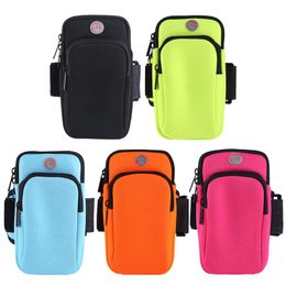 Sacs extérieurs Sports Téléphone Sac Bag Men Femmes Universal Running Jogging Case mobile Pouche de fitness Accessoires