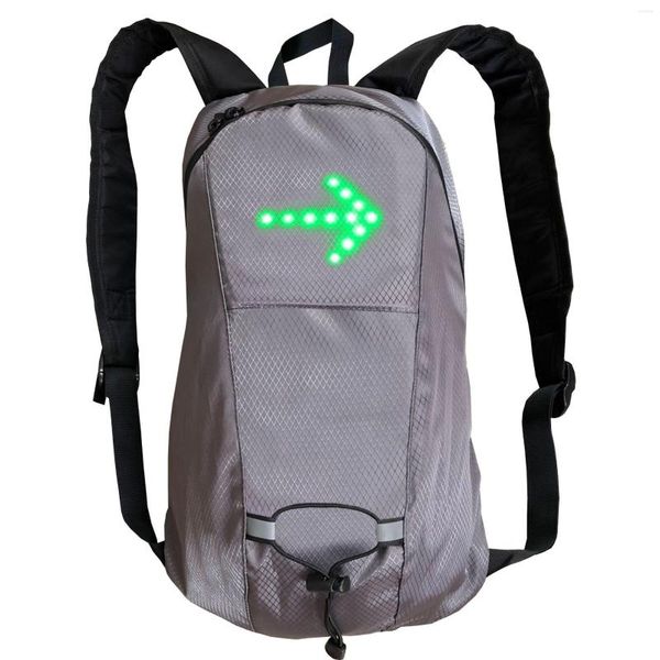 Bolsas al aire libre Deportes Control remoto LED Advertencia Ciclismo Correr Senderismo Trekking Mochila Bolsa para Toursim Camping