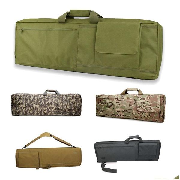 Sacs de plein air Sports Tactique Camouflage Pistolet Sac De Pêche P Ographie Pack Fusil Airsoft 85cm 100cm Long Assat Combat No11-809 Drop Deli Dh4W3